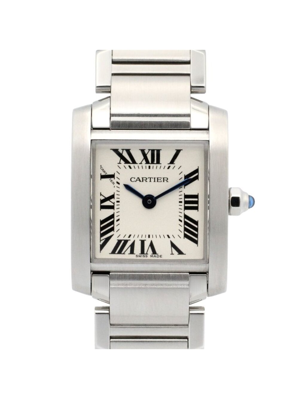 Cartier Watch Tank Francaise SM Silver Stainless Steel